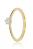 Sárga arany gyémánt köves gyűrű 89167