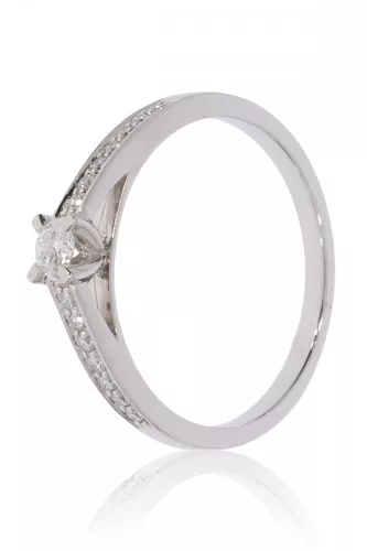 Fehér arany gyémánt köves gyűrű 89168