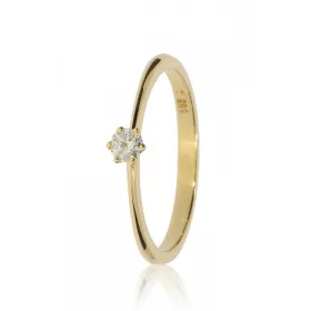 Sárga arany gyémánt köves gyűrű 89171