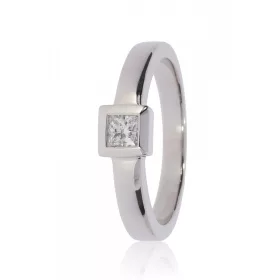 Fehér arany gyémánt köves gyűrű 89172