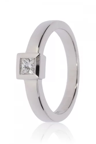 Fehér arany gyémánt köves gyűrű 89172