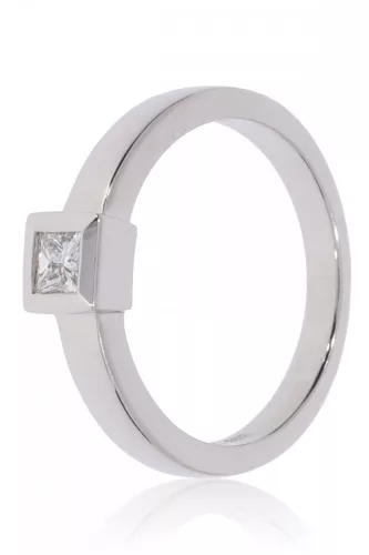 Fehér arany gyémánt köves gyűrű 89172