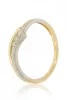 Sárga-Fehér arany gyémánt köves gyűrű 89181