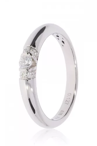 Fehér arany gyémánt köves gyűrű 89192