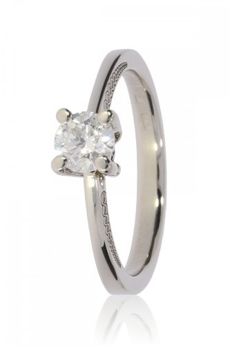 Fehér arany gyémánt köves gyűrű 89735