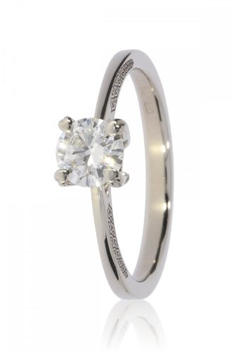 Fehér arany gyémánt köves gyűrű 89736