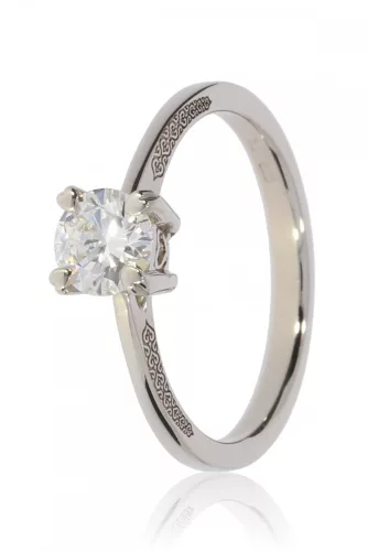 Fehér arany gyémánt köves gyűrű 89736