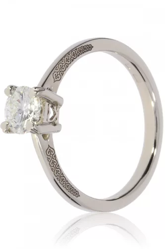 Fehér arany gyémánt köves gyűrű 89736