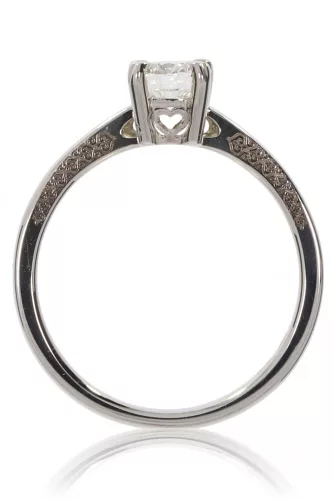 Fehér arany gyémánt köves gyűrű 89736