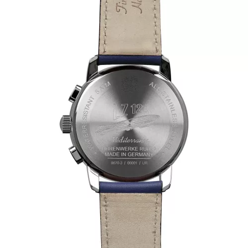 Zeppelin Méditerranée 9670-3 férfi karóra – barna bőrszíj