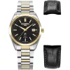 Roamer Elite 970983 47 85 20 férfi karóra acél + bőr szíjjal