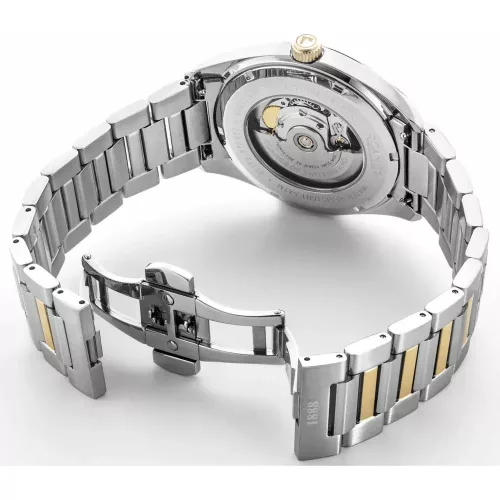 Roamer Elite 970983 47 85 20 férfi karóra acél + bőr szíjjal