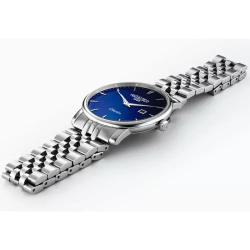 Roamer ferfi karora 40 mm ezust szamlap acel szij klasszikus