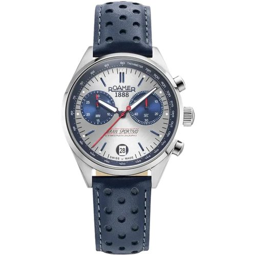 Roamer Gran Sportivo 978818 41 45 21 férfi karóra acél és bőr szíjjal
