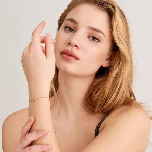 Ania Haie aranyozott Női ezüst Karkötő - B027-03G