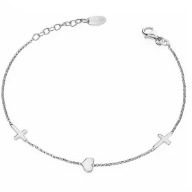 Amen BRCHB Pray, Love ezüst női karkötő