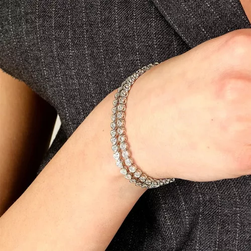 Amen BT3TOBBZ16 Tennis ezüst női karkötő