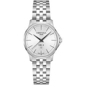 Certina DS-8 Lady elegáns női karóra világos számlappal