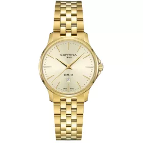 Certina DS-8 Lady női karóra arany tok rózsaszín számlap 31 mm