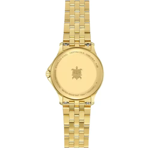 Certina DS-8 Lady női karóra arany tok rózsaszín számlap 31 mm