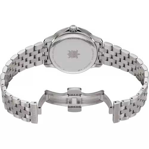 Certina DS-8 Lady elegáns szürke számlapos női karóra titán kivitelben