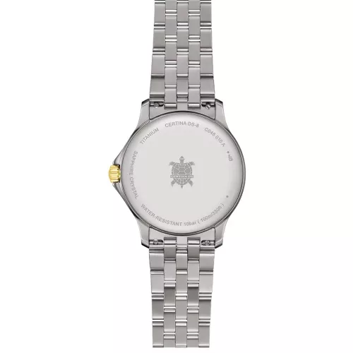 Certina DS-8 Lady női titán karóra aranyszínű kivitelben