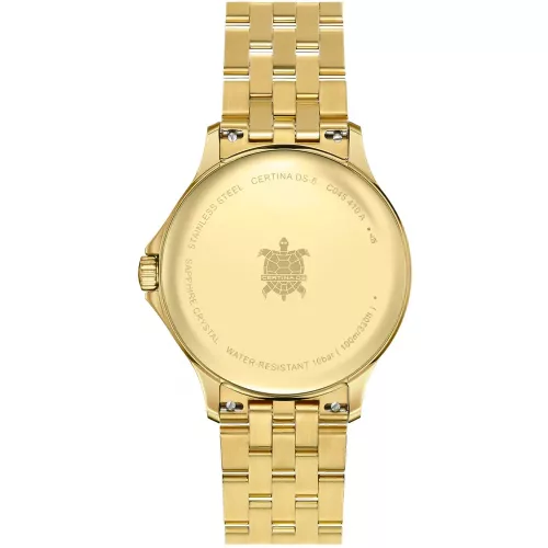 Certina DS-8 Gent arany szinu elegans ferfi karora 40mm