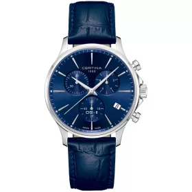 Certina DS-8 Chrono férfi kronográf karóra kék számlappal