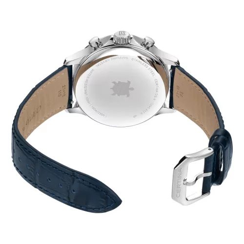 Certina DS-8 Chrono férfi kronográf karóra kék számlappal