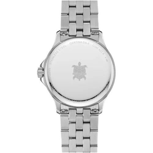 Certina DS-8 férfi karóra kék számlap holdfázis kijelzés acél