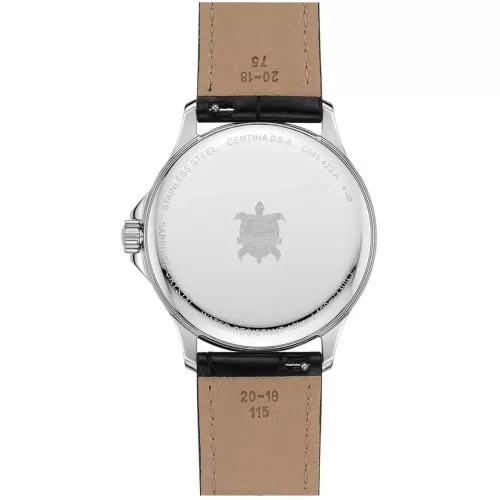 Certina DS-8 Moonphase fekete számlapos elegáns férfi karóra