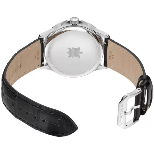 Certina DS-8 Moonphase fekete számlapos elegáns férfi karóra