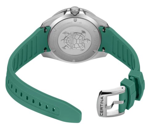 Certina DS-X GMT férfi karóra szürke számlap zöld gumi szíj