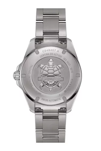 Certina búvár karóra kék számlappal titán szíjjal 40.5 mm