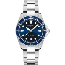 Certina DS Action Diver 40 mm férfi búváróra kék számlappal