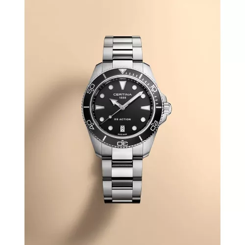 Certina DS Action fekete számlapos elegáns férfi karóra