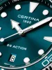 Certina DS Action férfi karóra zöld számlappal acélcsaton 40 mm