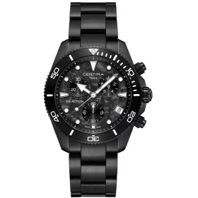 Certina DS Action Chrono fekete sportos férfi karóra