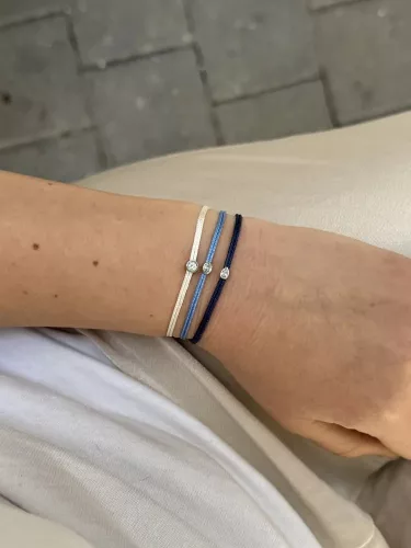 lovelab piros szovet gyemant karkoto 925 ezust minimal stilus