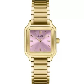 CLUSE Gracieuse Petite mályvarózsaszín női karóra arany acélszíjjal 24 mm