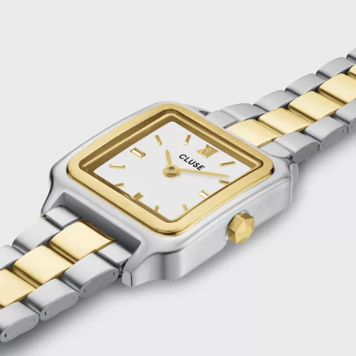 CLUSE Gracieuse Mini női karóra arany-ezüst acélszíjjal 21 mm számlap