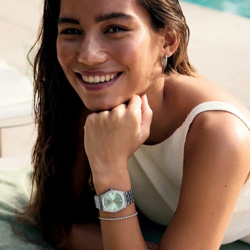 Cluse női karóra – zsályazöld számlap, ezüst acél szíj