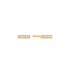 Ania Haie Glam Bar sáv fülbevaló – aranyozott ezüst pavé kövekkel