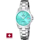 Festina Swiss női karóra – acél tok, tiffany számlap, dátum