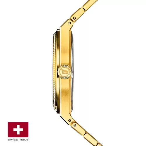 Festina Swiss Made F20058/1 női karóra arany acél és ezüst számlappal