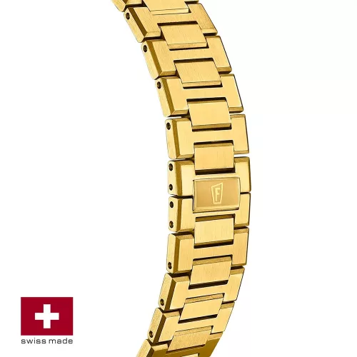 Festina Swiss Made F20058/1 női karóra arany acél és ezüst számlappal