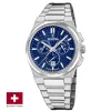 Festina Swiss Made férfi karóra kék számlap acél kronográf