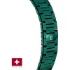Festina férfi karóra – zöld acél tok és szíj, dátum kijelző, Swiss