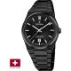 Festina Swiss férfi karóra – fekete tok, fekete számlap, dátum