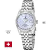 Festina női karóra kék számlap acél tok acél szíj elegáns